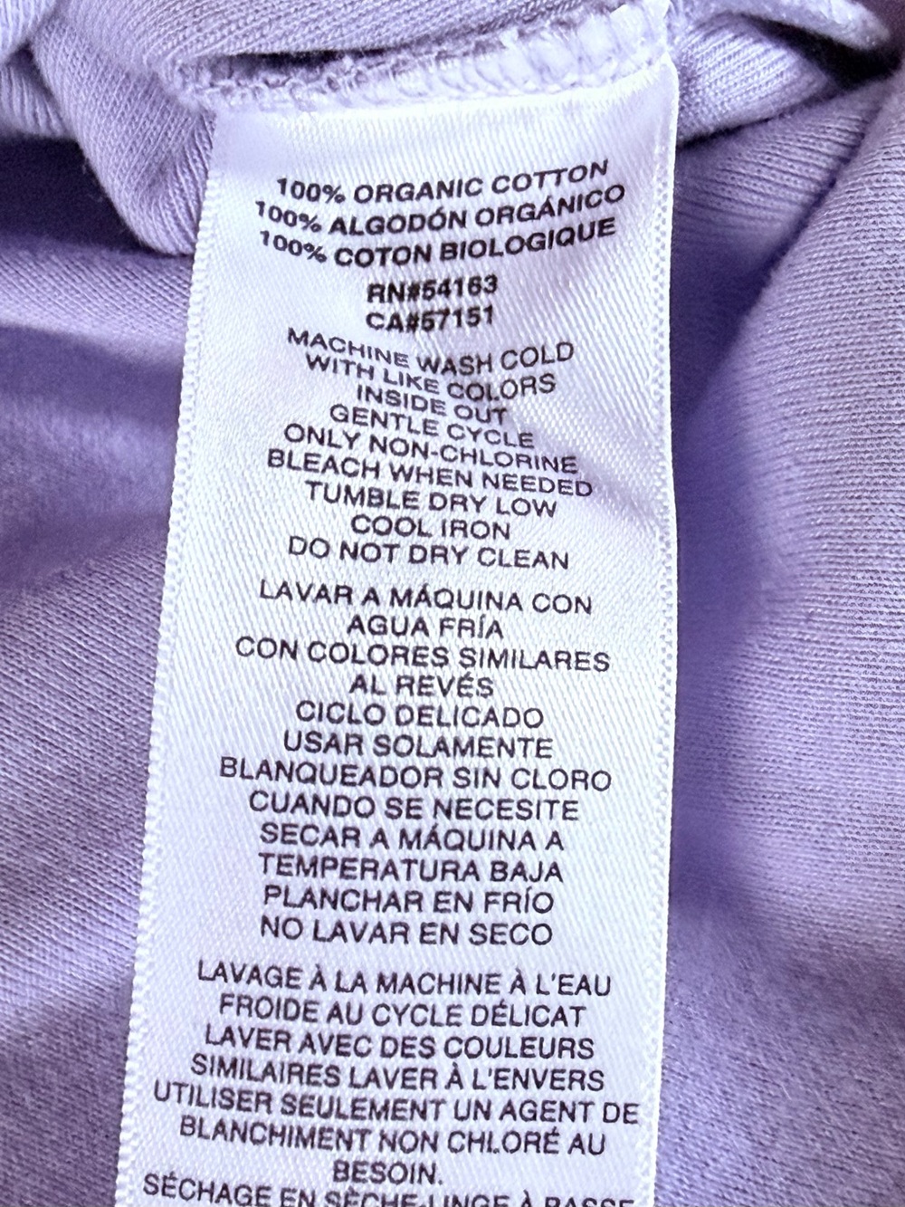 DKNY Women's Short Sleeve Tee in Periwinkle - Picture 4 of 4